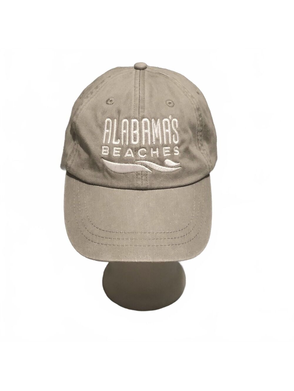 Adams Cool-Crown Adjustable Baseball Cap - Alabama's Beaches Embroidered Gray